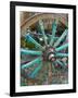 Wagon Wheels in Colorful Blues, Turkey-Darrell Gulin-Framed Photographic Print