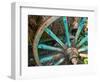 Wagon Wheels in Colorful Blues, Turkey-Darrell Gulin-Framed Photographic Print