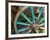 Wagon Wheels in Colorful Blues, Turkey-Darrell Gulin-Framed Photographic Print