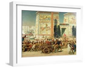 Wagons, Detail from Israel in Egypt, 1867-Edward John Poynter-Framed Giclee Print