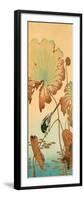 Wagtail and Lotus-Koson Ohara-Framed Premium Giclee Print