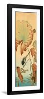 Wagtail and Lotus-Koson Ohara-Framed Giclee Print