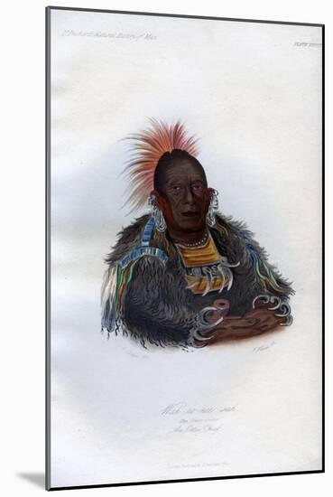 Wah-Ro-Nee-Sah, the Surrounder, an Otoe Chief, 1848-Harris-Mounted Giclee Print