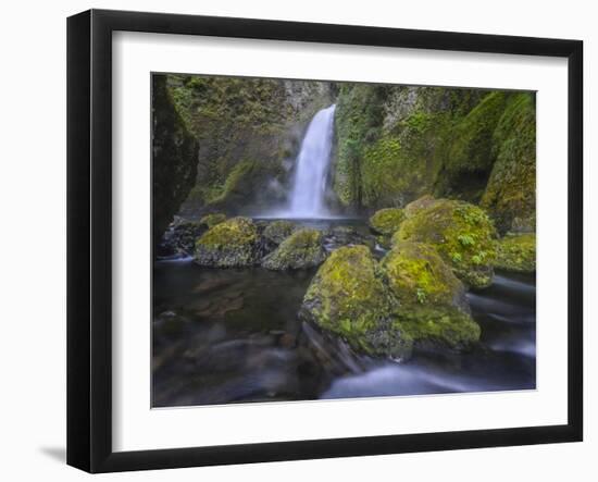 Wahclella Falls, Columbia River Gorge-Howie Garber-Framed Photographic Print