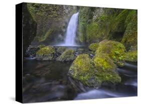Wahclella Falls, Columbia River Gorge-Howie Garber-Stretched Canvas