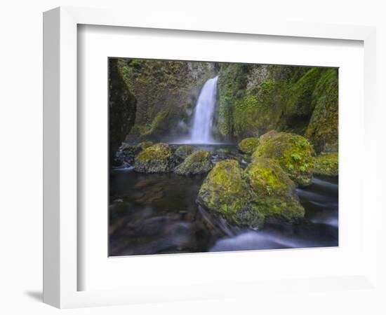 Wahclella Falls, Columbia River Gorge-Howie Garber-Framed Photographic Print