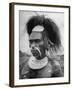 Wahgi Natives of the Central Highlands Wearing Elaborate Decorations During "Sing Sing" Celebration-Eliot Elisofon-Framed Photographic Print