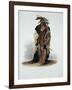 Wahk-Ta-Ge-Li, a Sioux Warrior, Plate 8 from Volume 2 of "Travels in the Interior of North America"-Karl Bodmer-Framed Giclee Print