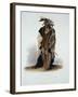 Wahk-Ta-Ge-Li, a Sioux Warrior, Plate 8 from Volume 2 of "Travels in the Interior of North America"-Karl Bodmer-Framed Giclee Print