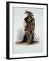 Wahk-Ta-Ge-Li, a Sioux Warrior, Plate 8 from Volume 2 of "Travels in the Interior of North America"-Karl Bodmer-Framed Giclee Print