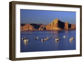 Wahweap Marina, Glen Canyon National Recreation Area, Lake Powell, Page, Arizona-Michel Hersen-Framed Photographic Print