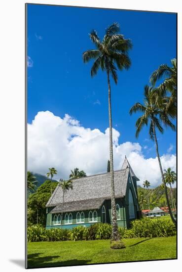 Wai'Oli Hui'Ia Church in Hanalai on the Island of Kauai, Hawaii, United States of America, Pacific-Michael Runkel-Mounted Photographic Print