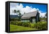 Wai'Oli Hui'Ia Church in Hanalai on the Island of Kauai, Hawaii, United States of America, Pacific-Michael Runkel-Framed Stretched Canvas