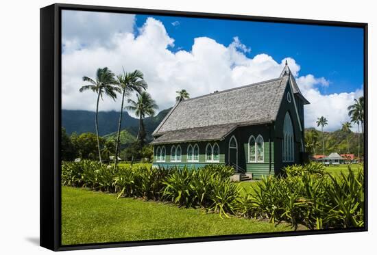 Wai'Oli Hui'Ia Church in Hanalai on the Island of Kauai, Hawaii, United States of America, Pacific-Michael Runkel-Framed Stretched Canvas