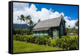 Wai'Oli Hui'Ia Church in Hanalai on the Island of Kauai, Hawaii, United States of America, Pacific-Michael Runkel-Framed Stretched Canvas