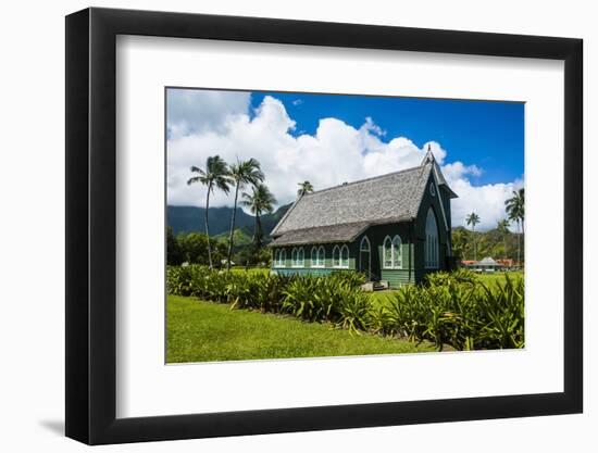 Wai'Oli Hui'Ia Church in Hanalai on the Island of Kauai, Hawaii, United States of America, Pacific-Michael Runkel-Framed Photographic Print