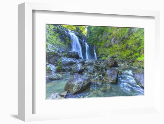 Waikani Falls, Hana Highway near Hana, East Maui, Hawaii, USA-Stuart Westmorland-Framed Photographic Print