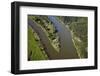 Waikato River and Te Toki Island, Near Mercer, South Auckland, North Island, New Zealand-David Wall-Framed Photographic Print