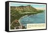 Waikiki and Diamond Head, Hawaii-null-Framed Stretched Canvas