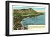 Waikiki and Diamond Head, Hawaii-null-Framed Art Print