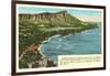 Waikiki and Diamond Head, Hawaii-null-Framed Art Print