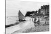 Waikiki Beach and Boats Honolulu, Hawaii Photograph - Honolulu, HI-Lantern Press-Stretched Canvas