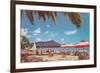 Waikiki Beach and Diamond Head, Hawaii-null-Framed Premium Giclee Print