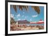 Waikiki Beach and Diamond Head, Hawaii-null-Framed Premium Giclee Print