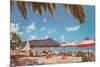 Waikiki Beach and Diamond Head, Hawaii-null-Mounted Premium Giclee Print