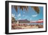 Waikiki Beach and Diamond Head, Hawaii-null-Framed Art Print