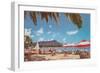 Waikiki Beach and Diamond Head, Hawaii-null-Framed Art Print