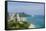 Waikiki Beach and Diamond Head, Waikiki, Honolulu, Oahu, Hawaii, United States of America, Pacific-Michael DeFreitas-Framed Stretched Canvas