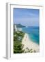 Waikiki Beach and Diamond Head, Waikiki, Honolulu, Oahu, Hawaii, United States of America, Pacific-Michael DeFreitas-Framed Premium Photographic Print