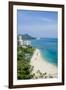 Waikiki Beach and Diamond Head, Waikiki, Honolulu, Oahu, Hawaii, United States of America, Pacific-Michael DeFreitas-Framed Photographic Print