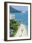 Waikiki Beach and Diamond Head, Waikiki, Honolulu, Oahu, Hawaii, United States of America, Pacific-Michael DeFreitas-Framed Photographic Print