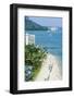 Waikiki Beach and Diamond Head, Waikiki, Honolulu, Oahu, Hawaii, United States of America, Pacific-Michael DeFreitas-Framed Photographic Print