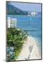 Waikiki Beach and Diamond Head, Waikiki, Honolulu, Oahu, Hawaii, United States of America, Pacific-Michael DeFreitas-Mounted Photographic Print