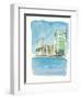 Waikiki Beach Hawaii Hotels-M. Bleichner-Framed Art Print