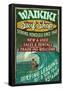 Waikiki Beach, Hawaii - Surf Shop-null-Framed Poster