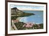 Waikiki Beach, Honolulu, Hawaii-null-Framed Art Print