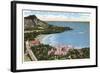 Waikiki Beach, Honolulu, Hawaii-null-Framed Art Print