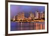 Waikiki Beach, Honolulu, Island of Oahu, Hawaii, USA-null-Framed Art Print