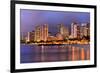 Waikiki Beach, Honolulu, Island of Oahu, Hawaii, USA-null-Framed Art Print