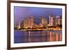 Waikiki Beach, Honolulu, Island of Oahu, Hawaii, USA-null-Framed Art Print