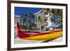 Waikiki Beach, Honolulu, Oahu, Hawaii, United States of America, Pacific-Rolf Richardson-Framed Photographic Print