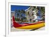 Waikiki Beach, Honolulu, Oahu, Hawaii, United States of America, Pacific-Rolf Richardson-Framed Photographic Print