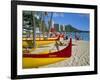 Waikiki Beach, Honolulu, Oahu, Hawaiian Islands, United States of America, Pacific, North America-Geoff Renner-Framed Photographic Print