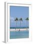 Waikiki Beach, Waikiki, Honolulu, Oahu, Hawaii, United States of America, Pacific-Michael DeFreitas-Framed Photographic Print