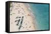Waikiki Beach, Waikiki, Honolulu, Oahu, Hawaii, United States of America, Pacific-Michael DeFreitas-Framed Stretched Canvas