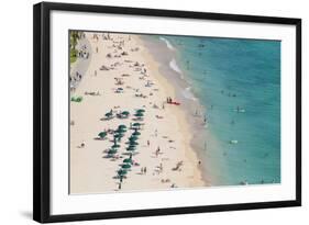 Waikiki Beach, Waikiki, Honolulu, Oahu, Hawaii, United States of America, Pacific-Michael DeFreitas-Framed Photographic Print